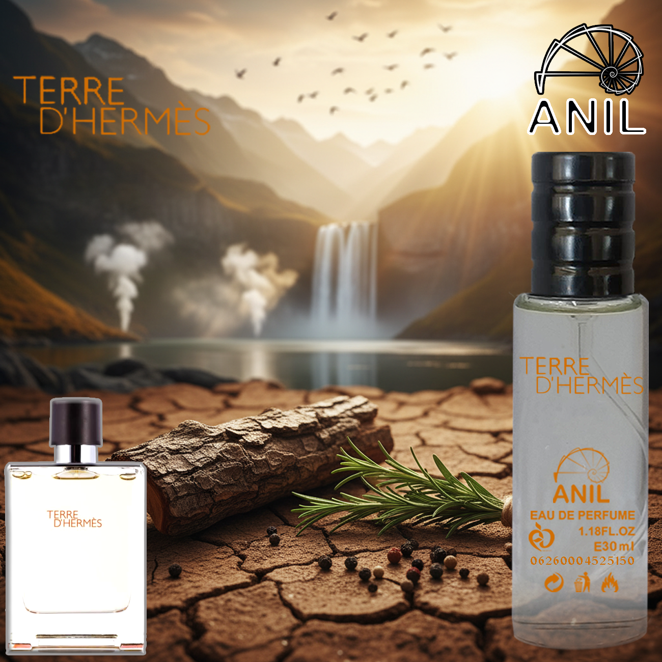 عطر آنیل با رایحه ارمس  نماد ارتباط با طبیعت، قدرت و اصالت است. این عطر با ترکیبی از مرکبات تلخ، خس‌خس خاکی و نت‌های معدنی، رایحه‌ای غلیظ، ماندگار و بسیار باوقار خلق می‌کند و برای مردان کاریزماتیک و متفکر ایده‌آل است.