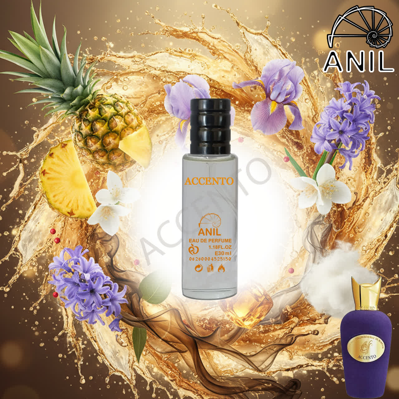 عطر آنیل با رایحه اکچنتو عطری است شیرین با حجم 35ml